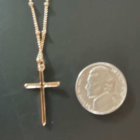 Express Necklace - 3 Row Multi Chain Pendant Necklace - Gold & Black - Picture 7 of 8